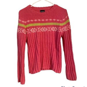 Vintage 90’s Coolwear Pink Knit‎ Long Sleeve Sweater Women’s XL